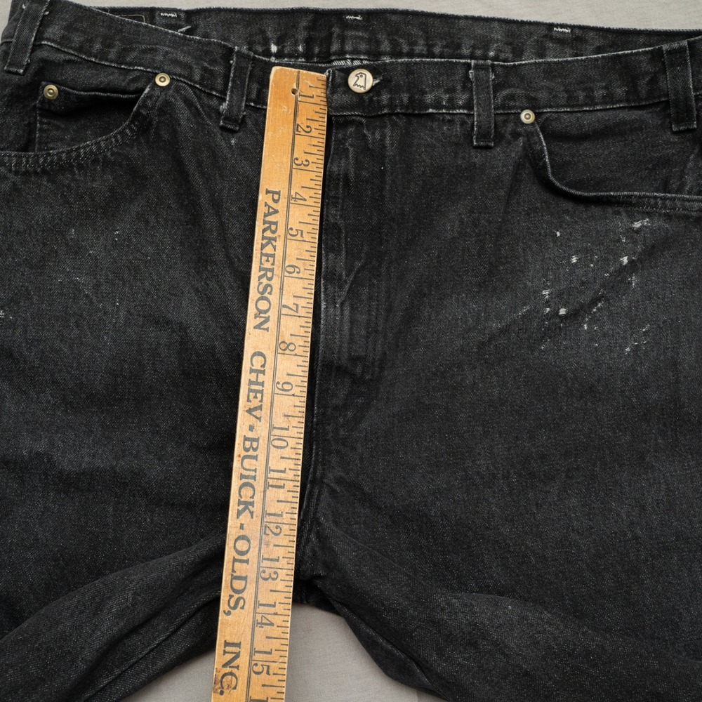 Vintage 80s 90s Dakota By 5 Brothers Black‎ Cotton Denim Jeans 40 x 31 USA Made - Picture 7 of 11